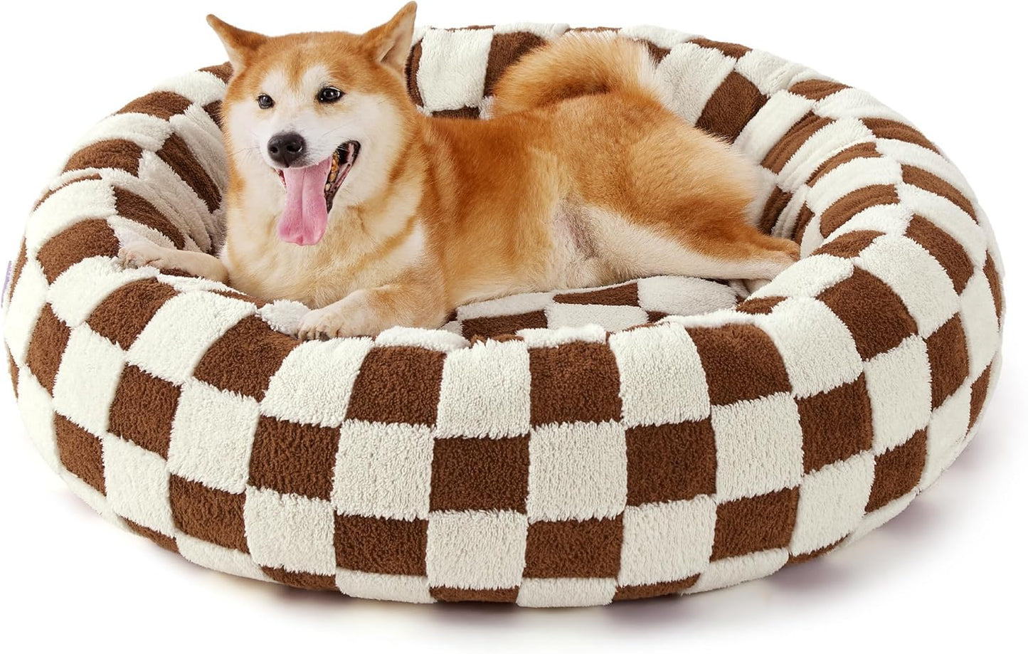 LE SURE Donut Large Dog Bed for Indoor Anti-Anxiety Comfort