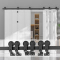 5FT Sliding Track Bi-Folding Barn Door Hardware Kit for 8 Doors