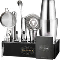 Professional Bartender Kit | Martini Shaker Set with Stand