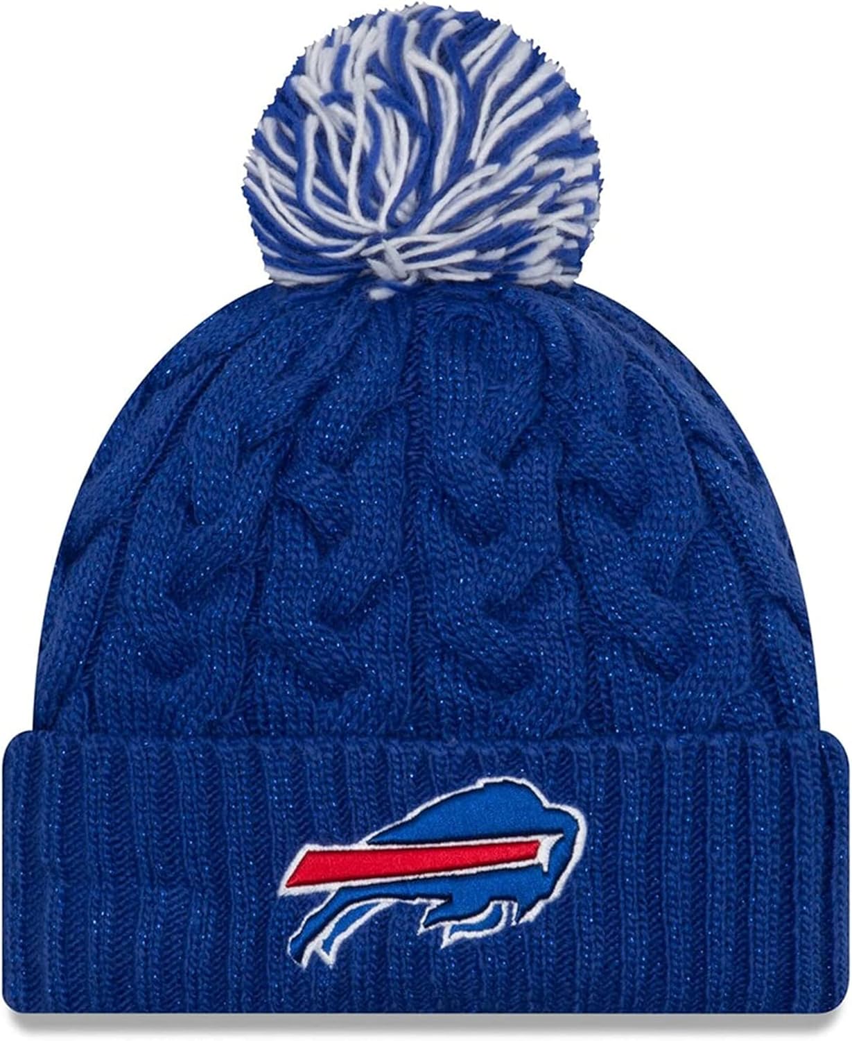 New Era Women's NFL Cozy Cable Knit Cuff Pom Beanie Hat Review