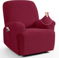 Recliner Cover 4-Pieces Stretch Slipcover for 1 Seater - Soft Jacquard