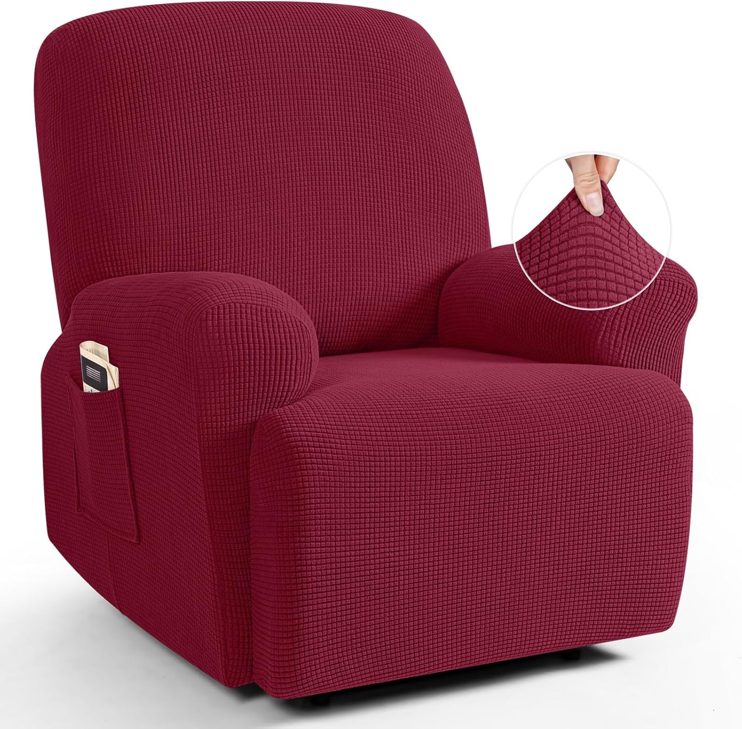TAOCOCO Recliner Cover 4-Pieces for Ultimate Furniture Protection