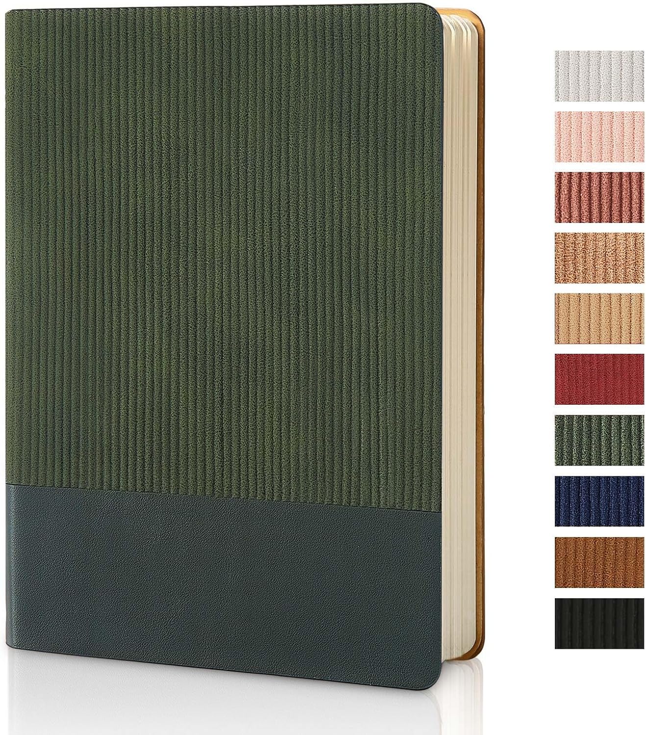 TSFPapier Premium A5 Leather Journal 100GSM Thick Paper - Dark Green