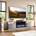 Fireplace TV Stand with 36 Electric Fireplace - 80 Console for TVs Up