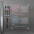 Magnetic Acrylic Chore Chart for Fridge - Clear 9 x 12