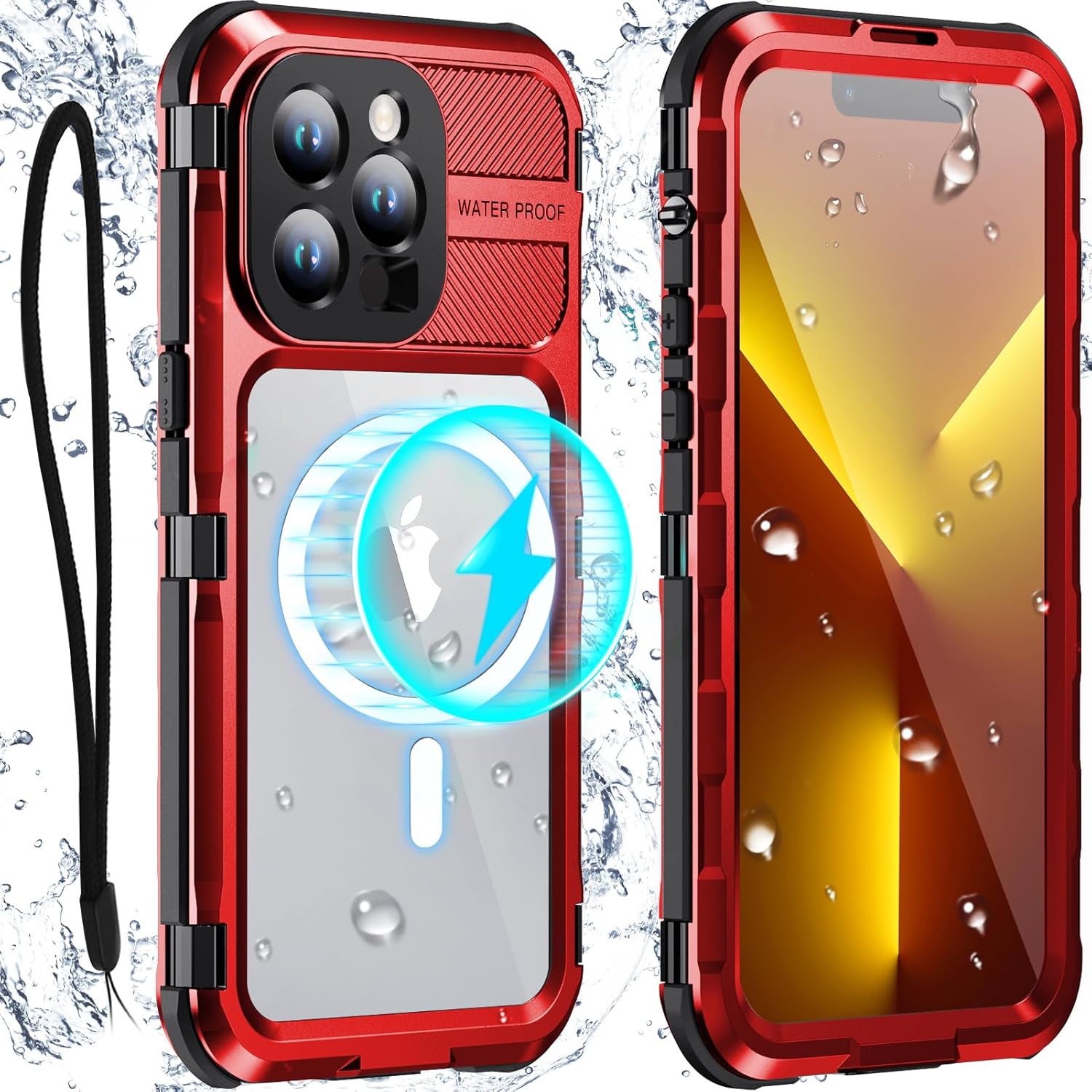 WIFORT Waterproof Case for iPhone 13 Pro Max - Heavy Duty Protection