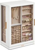 360 Rotating Jewelry Box with 9 Drawers - Vertical Dustproof Organizer