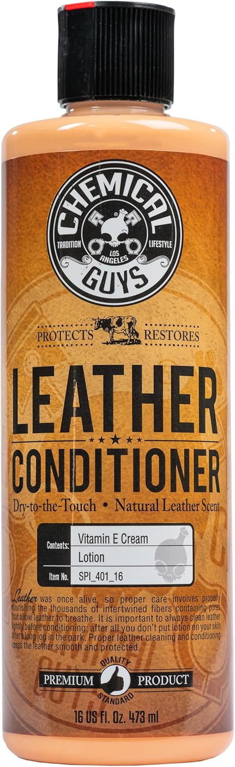 Chemical Guys 16 oz Leather Conditioner - Revitalize Any Leather