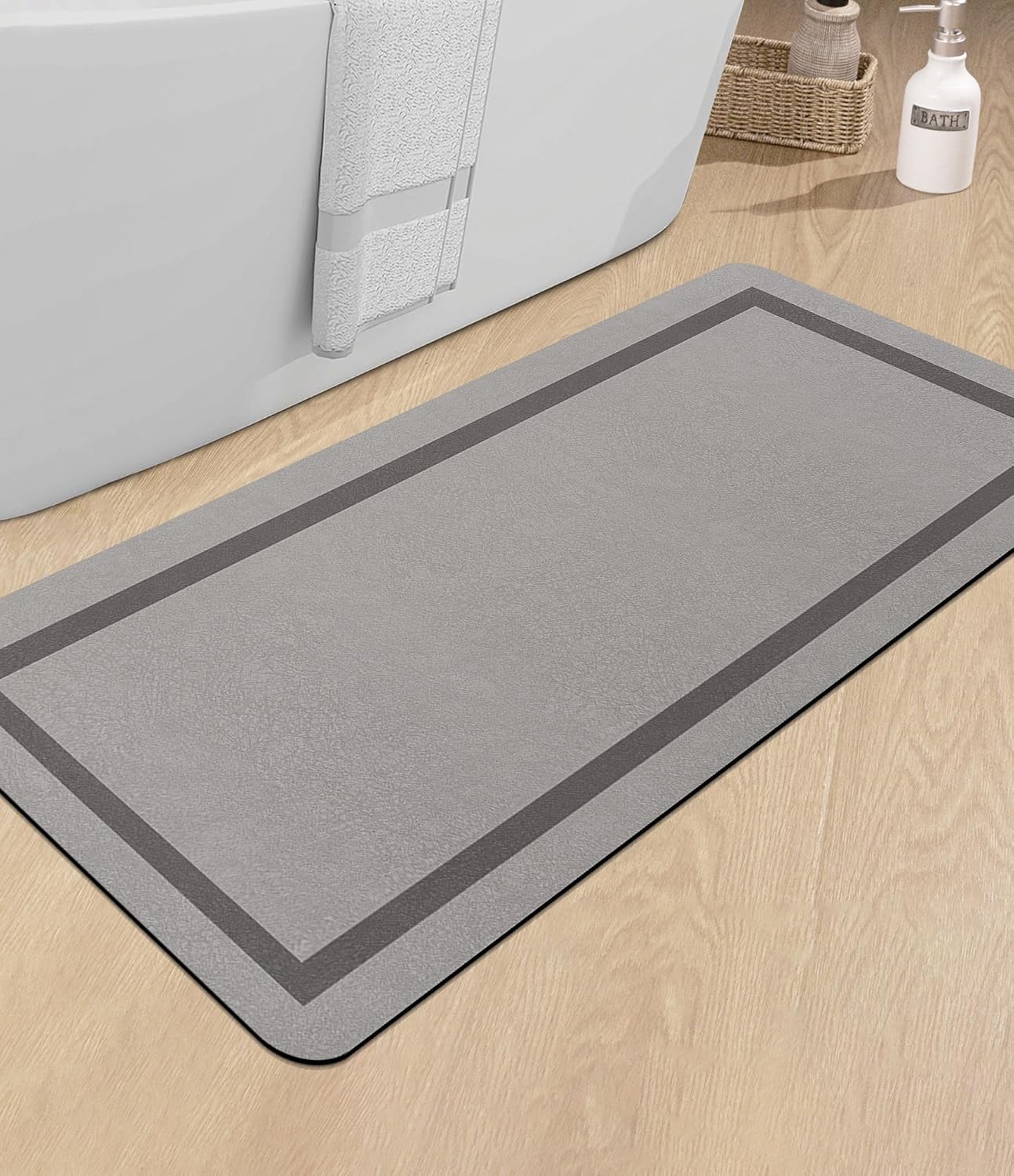 Chakme Bathroom Mat Rugs Large 48x24 for Quick Drying Needs