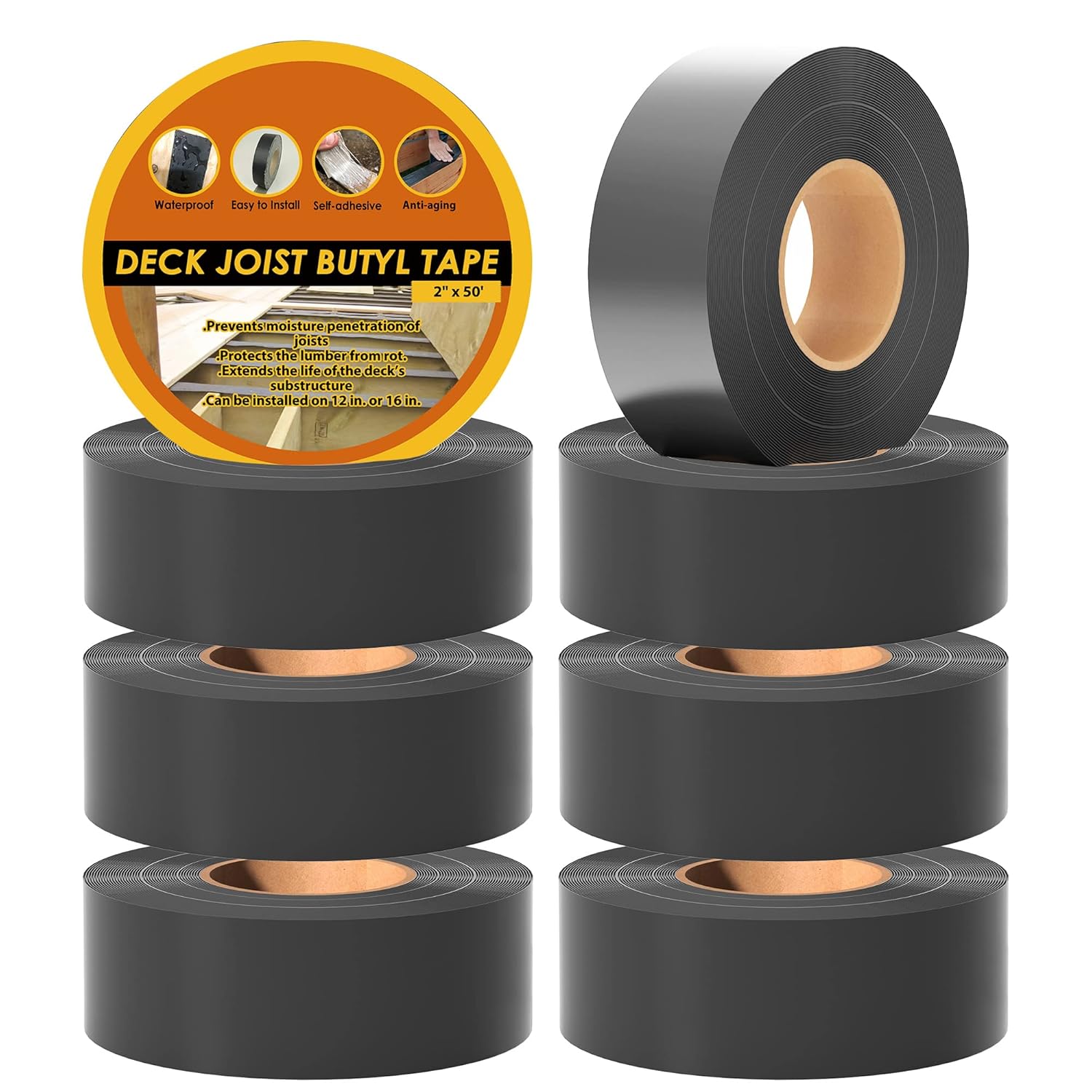 1-5/8in x 50ft Deck Joist Tape for Waterproof Sealing Needs