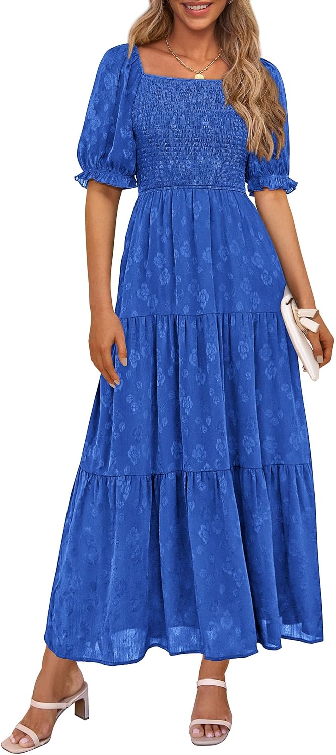 PRETTYGARDEN Women's Summer Casual Midi Dresses for 2025