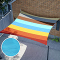 ShadeMart 8 ft x 9 ft Rainbow Waterproof Shade Sail - Heavy Duty Patio