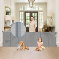 Reinforced Bottom 90 in Extra Wide Retractable Baby Gate - Secure