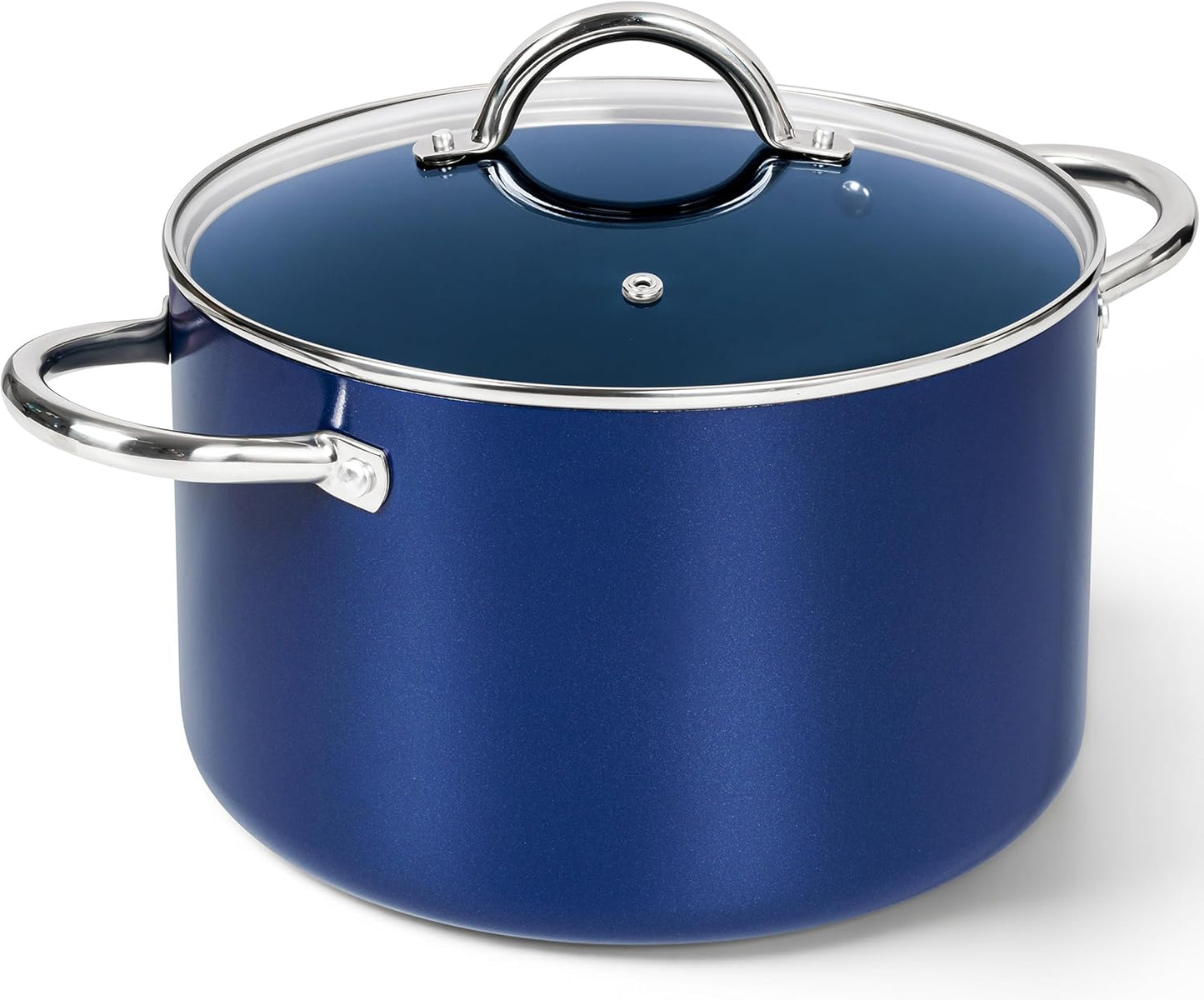 MICHELANGELO 10 Quart Stock Pot - Non Toxic Ceramic Cooking Pot