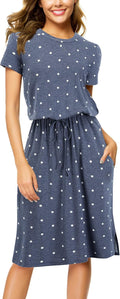 Simier Fariry Women's Travel Dress with Knee Length and Belly Coverage