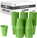 Party Solids Lime Disposable Cups 12 Oz - Pack of 600