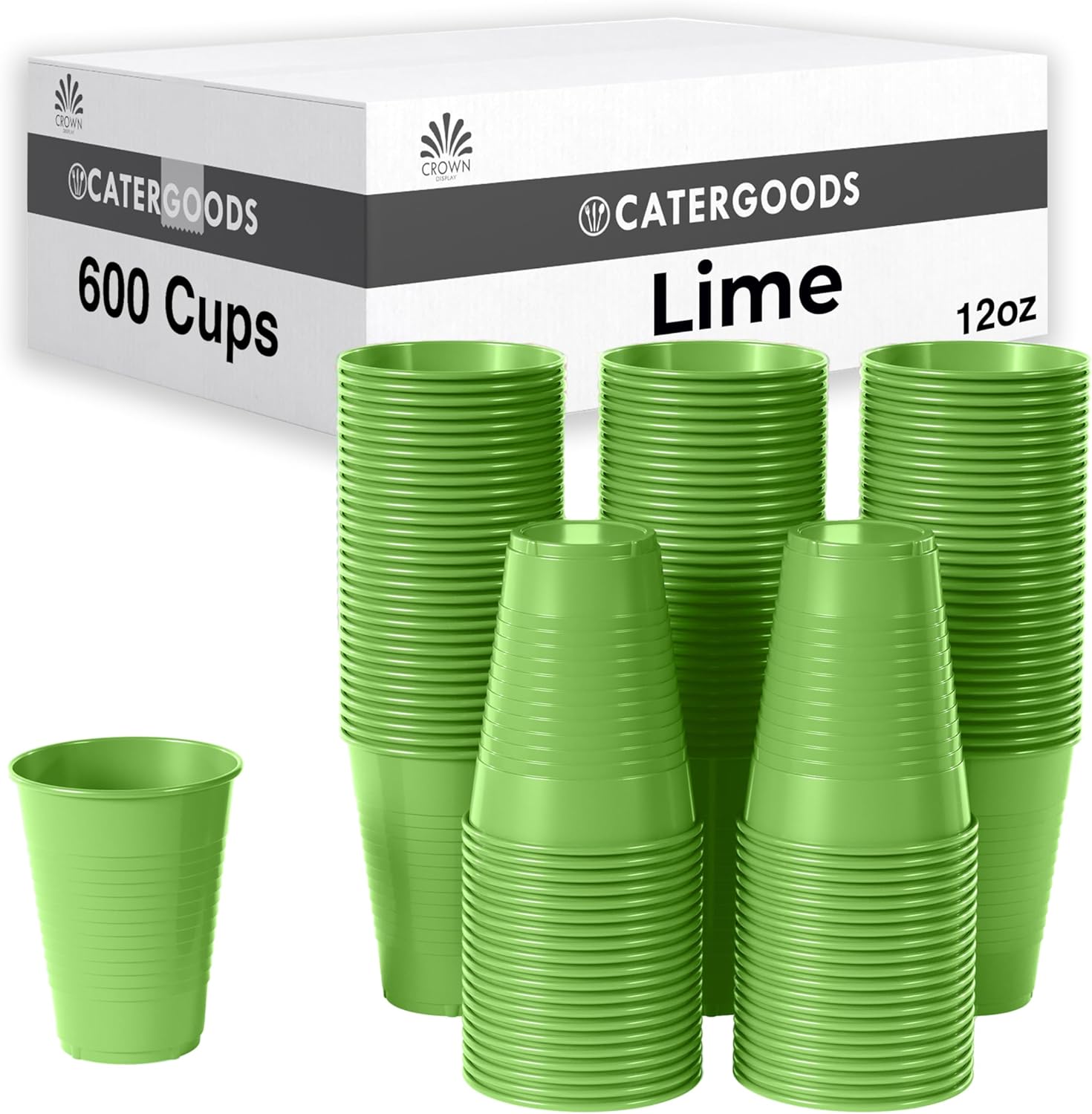 Party Solids Lime Disposable Cups - Perfect for Any Gathering