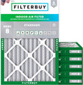 Filterbuy 24x30x2 Air Filter MERV 8 Essential Dust & Allergy Defense