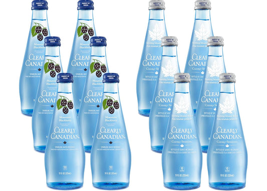 Clearly Canadian Sparkling Flavored Water in 12-Pack Variety