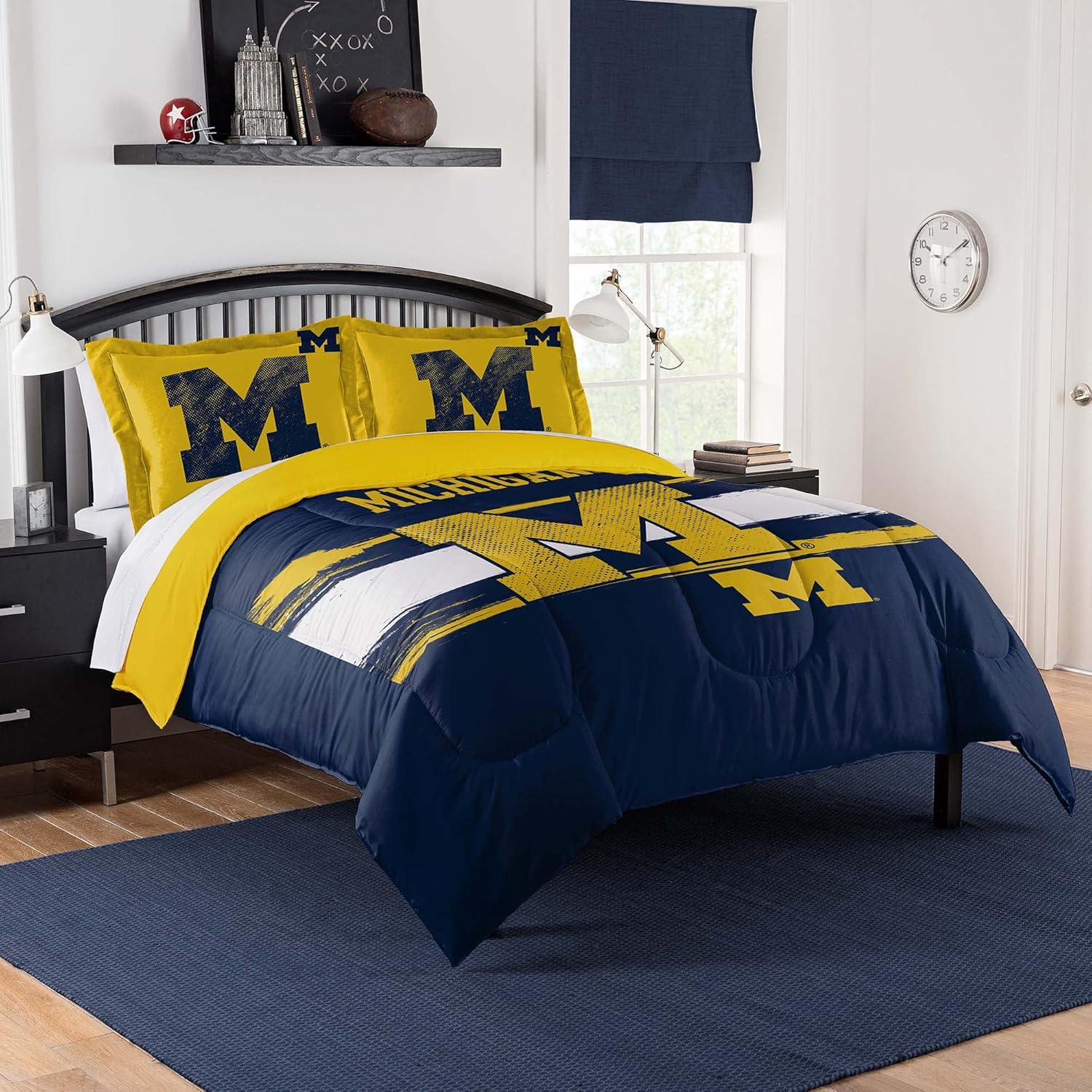 NCAA Michigan Wolverines Comforter & Sham Set for Fans