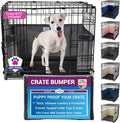 Dog Crate Bumper Large 36in Grey - Comfy Liner & Tail Protector