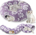 Cat Tunnel for Indoor Cats - Versatile Donut Tunnel Bed