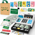 Calculator Cash Register Toy Gift for Kids - 120 Pcs Grocery Playset