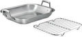 Tramontina 16.75-in Stainless Steel Roasting Pan with Rack - Durable