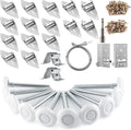 2 in Nylon Garage Door Roller Kit with 4 in Stem and Hinges - Quiet