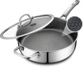 Frying Pans Nonstick 12 in Deep Saute Pan - Even Heat, Easy Clean