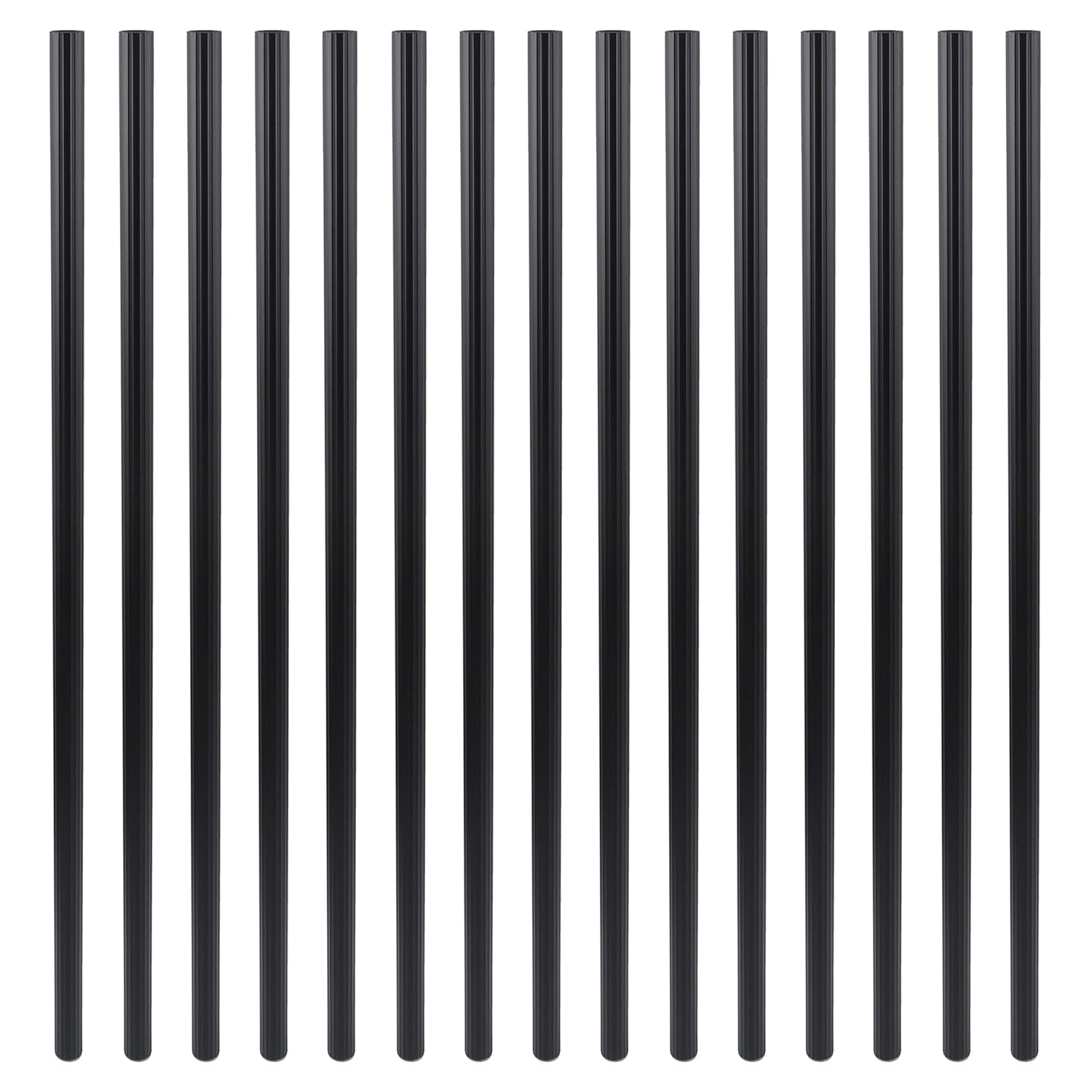 Myard 26 Inch Grooved Classic Aluminum Deck Balusters - 25 Pack