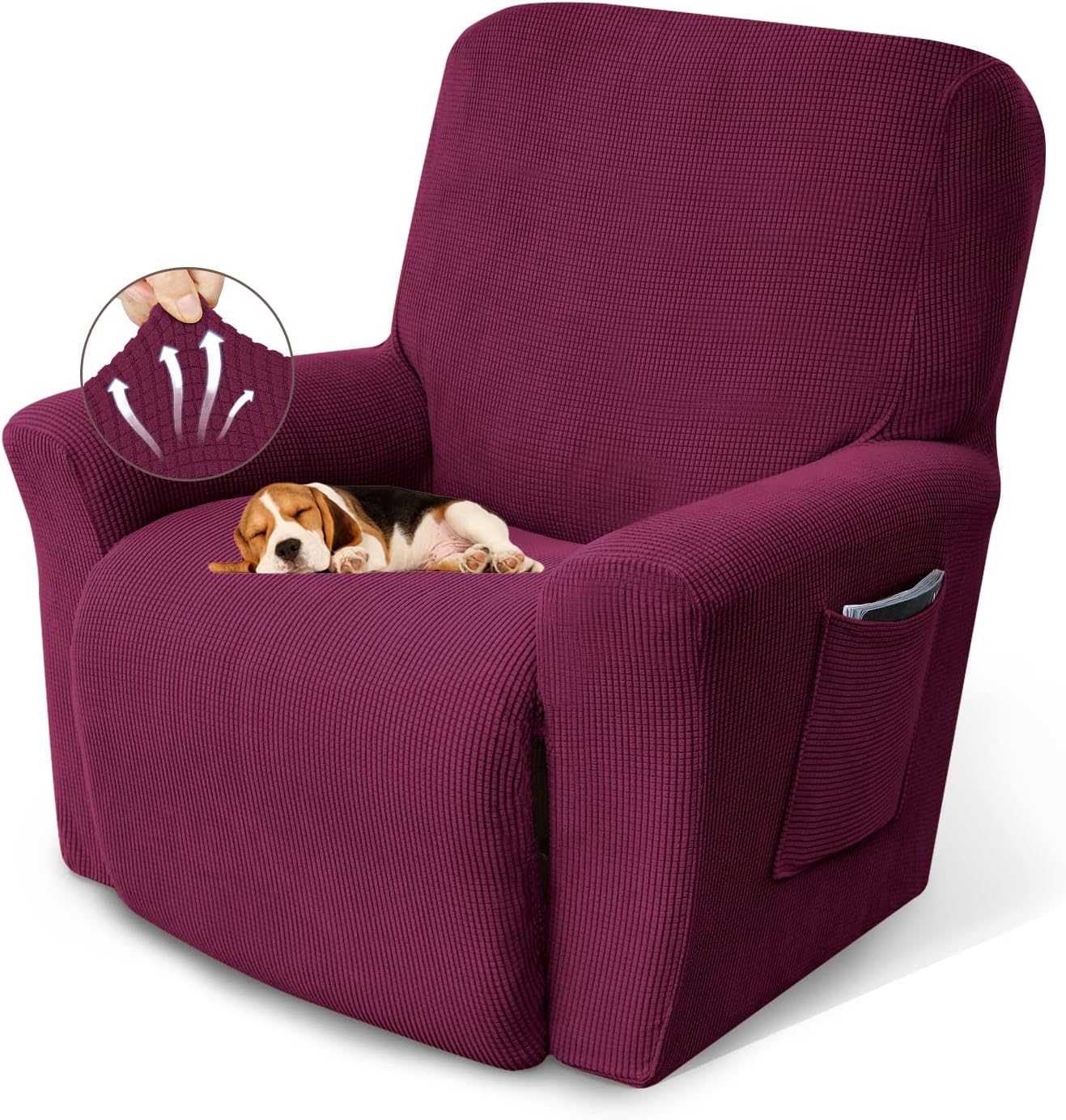 KEKUOU Recliner Chair Covers for Lazy Boy Protection and Style