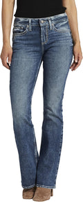 Women's Suki Mid Rise Curvy Fit Bootcut Jeans - Medium Indigo