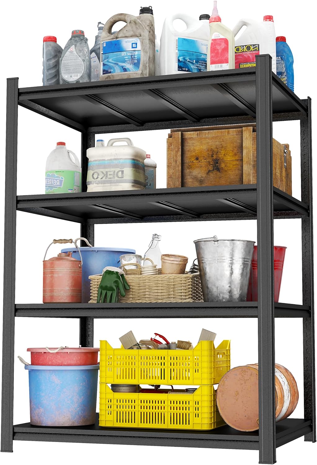 Heavy Duty Garage Shelving Unit with Adjustable Steel Shelves