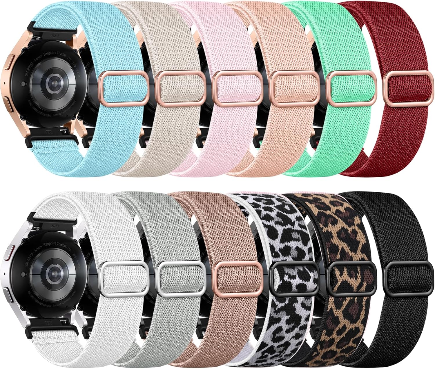 Lerobo 12 Pack Stretchy Bands for Samsung Galaxy Watch