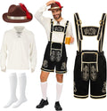 Mens German Bavarian Oktoberfest Costume Set for Men - Deluxe