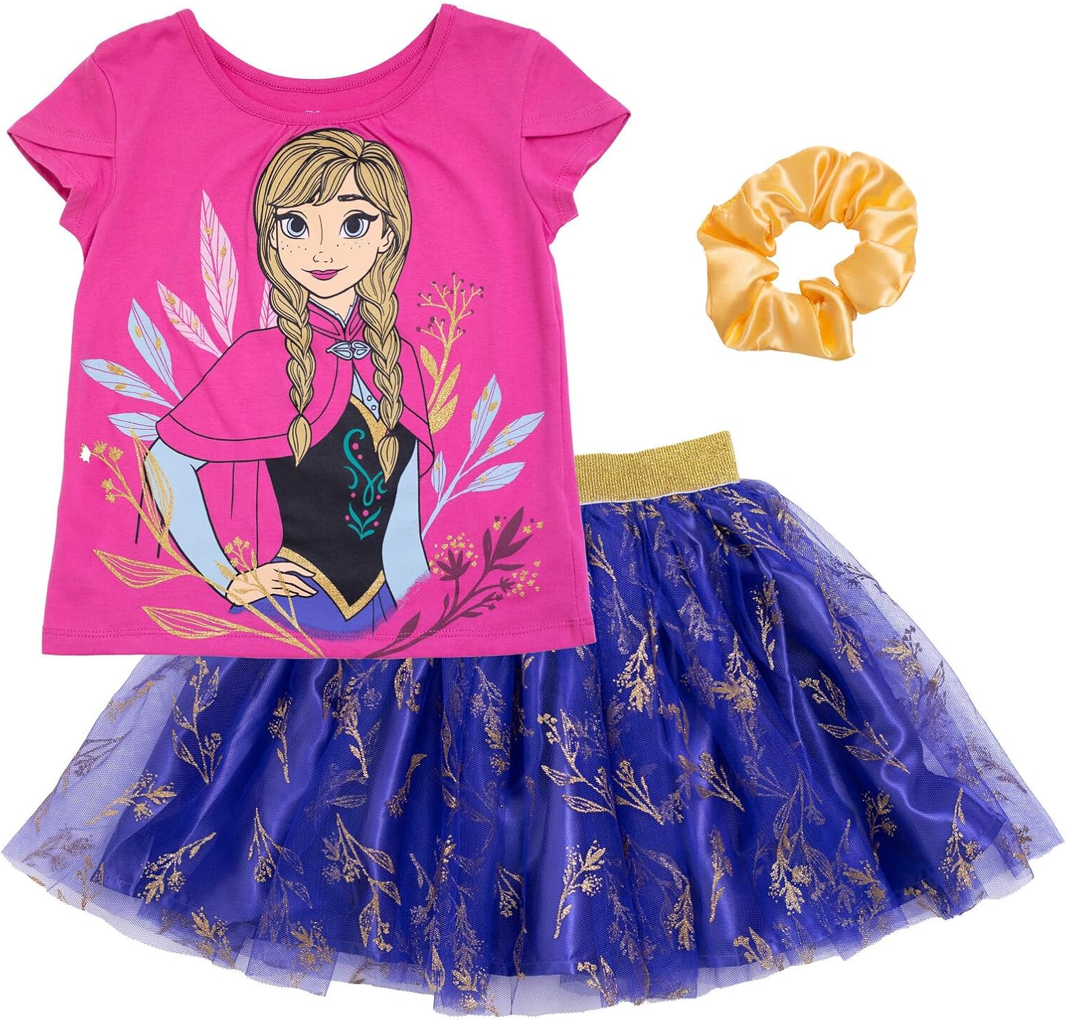Disney Princess Moana Frozen Girls T-Shirt and Skirt Set