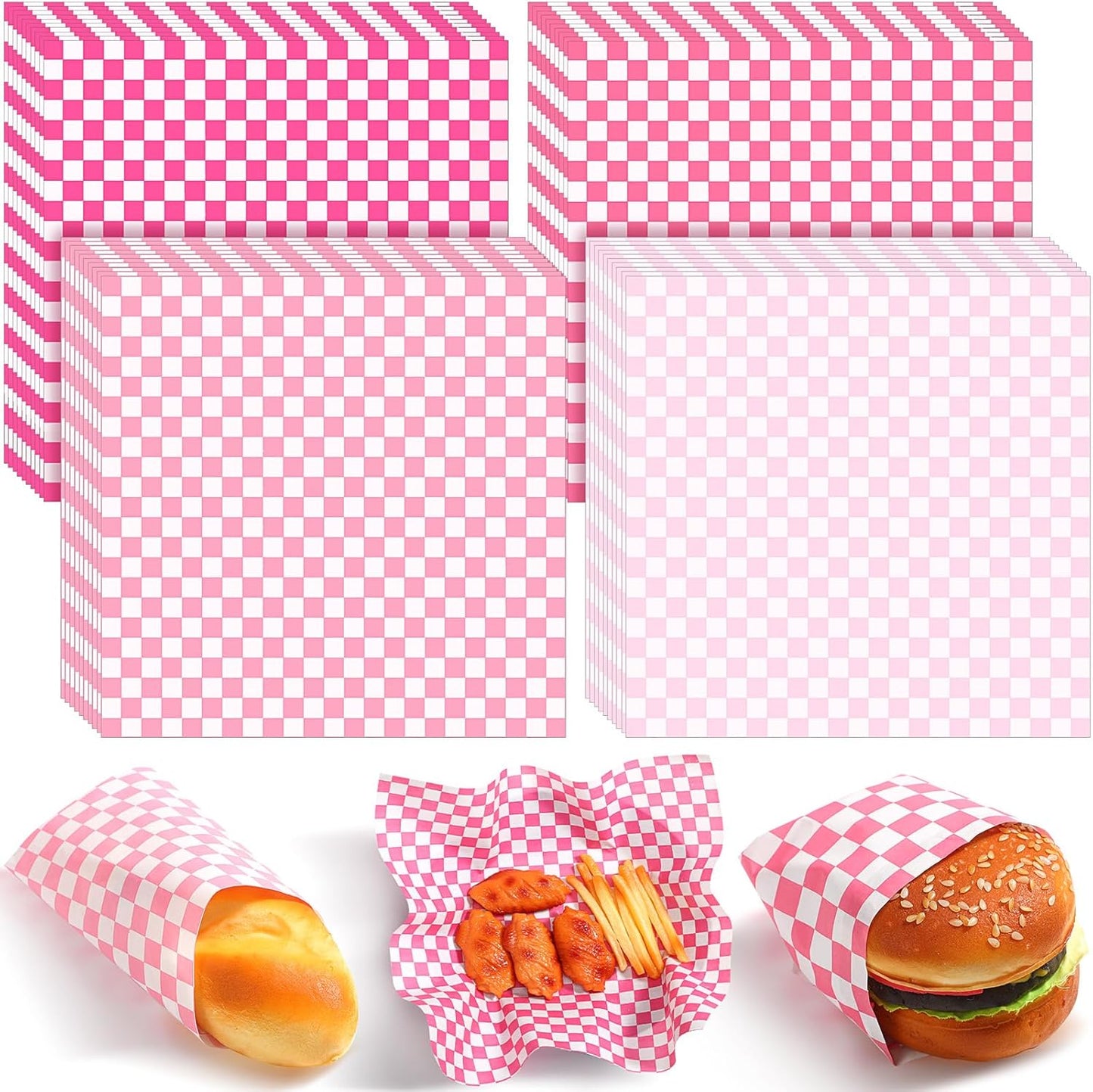 Spakon 1000 Sheets Wax Deli Paper for Food Basket Liners