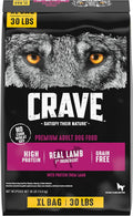 CRAVE Grain Free High Protein Adult Dry Dog Food with Lamb - 30 lb bag