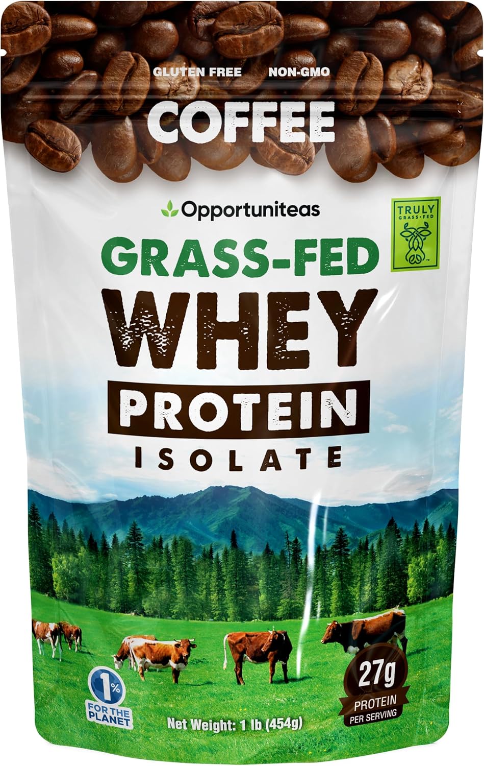 Opportuniteas Coffee Whey Protein Powder for Energy & Recovery