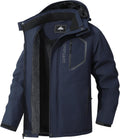 Men's Mountain Ski Jacket Winter Snow Coat Waterproof Warm Fleece made