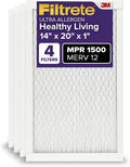 Filtrete 14x20x1 Air Filter MERV 12 MPR 1500 - Allergy & Pet Dust