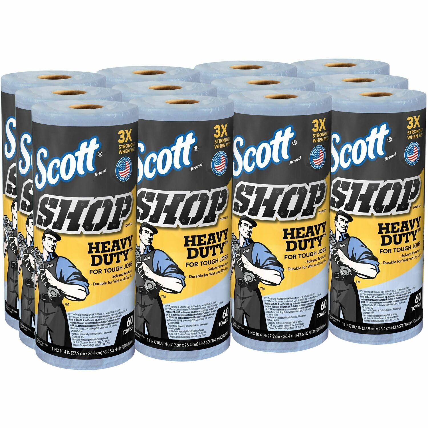 Scott Shop Original Heavy Duty Towels for Tough Cleaning Tasks