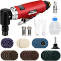 Right Angle Die Grinder Kit 20,000 RPM - Compact Air Tool for Tight