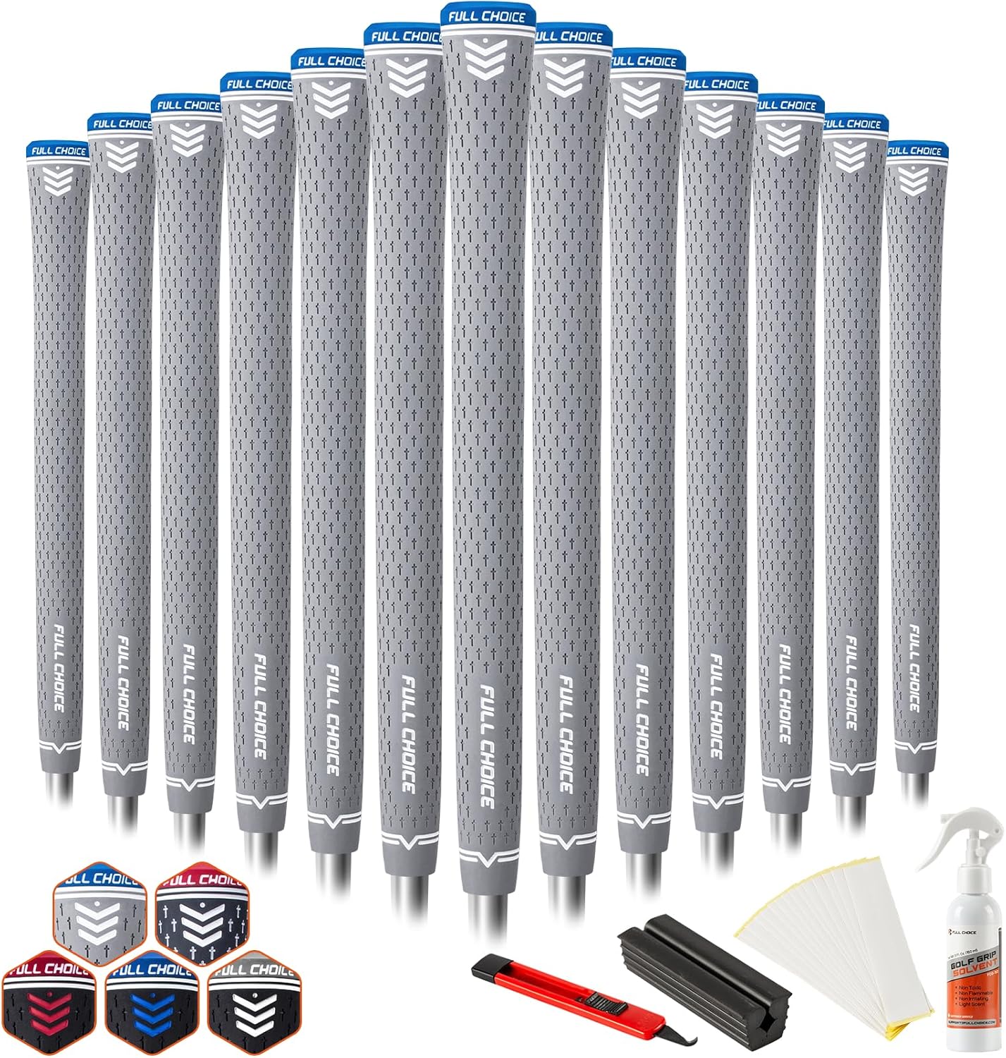 Rubber Golf Grips 13 Pack for Enhanced Performance and Control