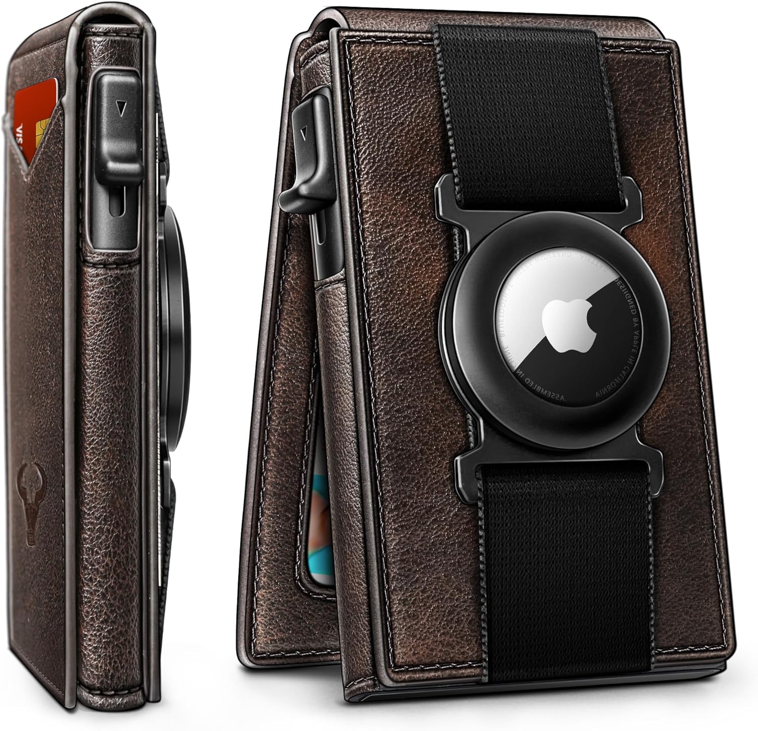 BULLIANT Slim Front Pocket Wallet with Pop-up Card Holder
