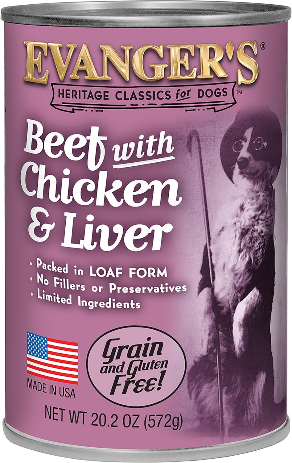Evanger's Heritage Classic Beef with Chicken & Liver Dog Food