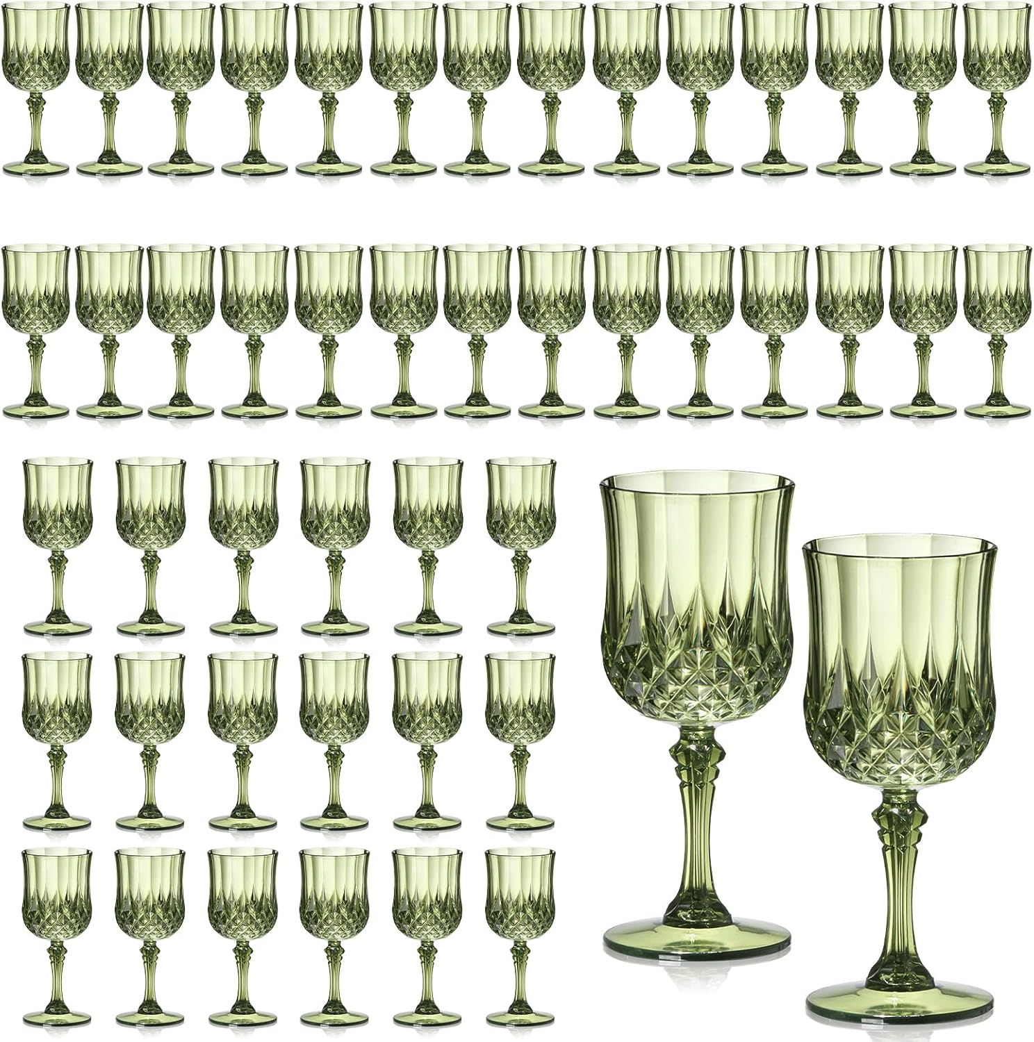 Vintage 7oz Plastic Wine Glasses for Stylish Celebrations