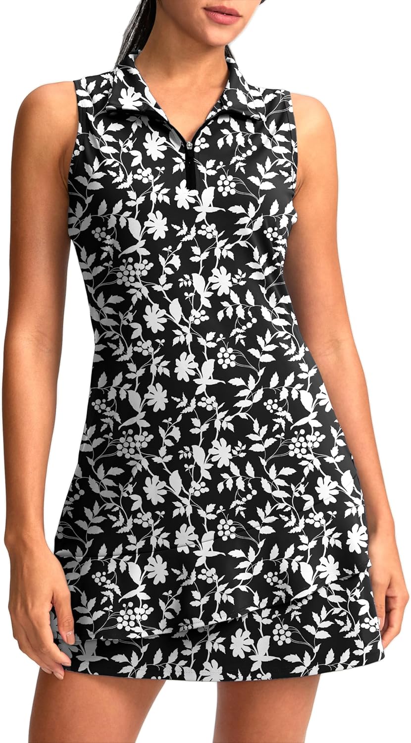 G Gradual Tennis Dress for Women with Pockets and Shorts