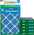 12x24x2 MERV 13 Air Filter 6-Pack - Optimal Smoke & Allergy Defense